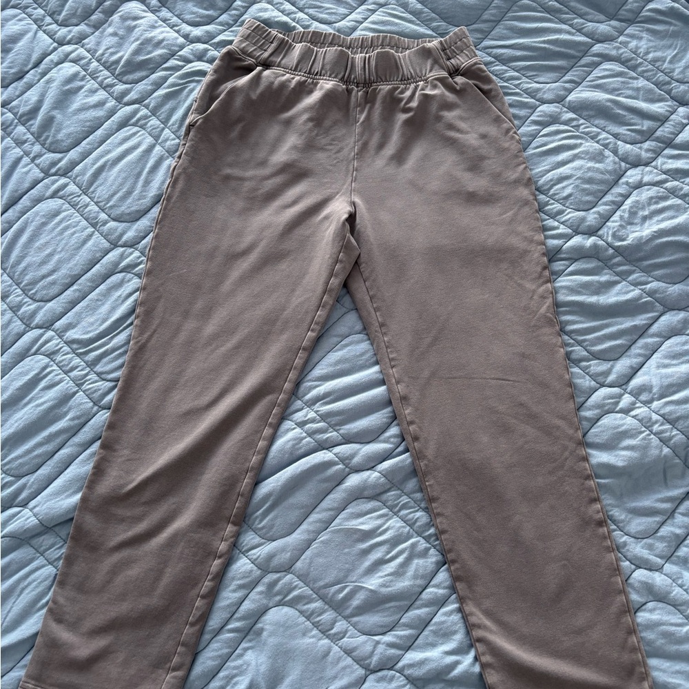 Aritzia Gray Elastic Waist Pants